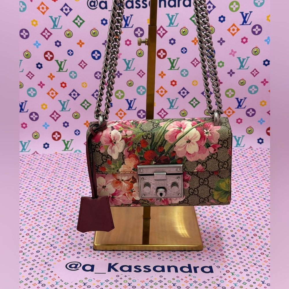 Gucci GG Blooms Padlock Chain Bag 🔒🌸😈
